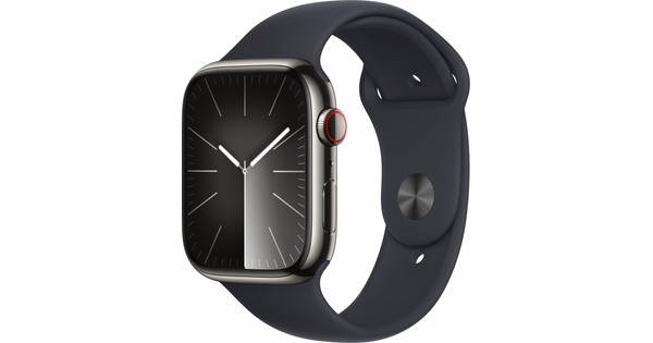 Apple Watch Series 9 4G 45mm Graphite Stainless Steel Sport Band S 