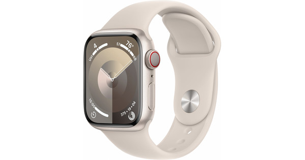 Apple Watch Series 9 4G 41mm Starlight Aluminum Sport Band S/M