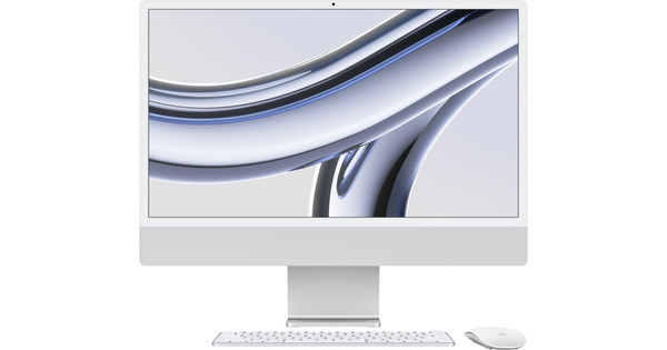 Apple iMac 24" (2023) M3 (8 Core CPU / 10 Core GPU) 16GB/512GB Silber QWERTZ