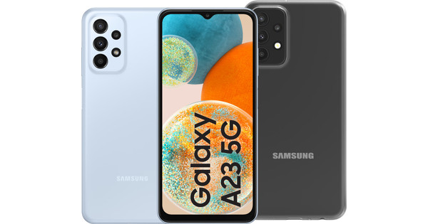 Samsung Galaxy A23 64GB Blue 5G + BlueBuilt Samsung Galaxy