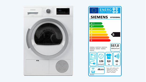 Condenser dryer: energy consumption