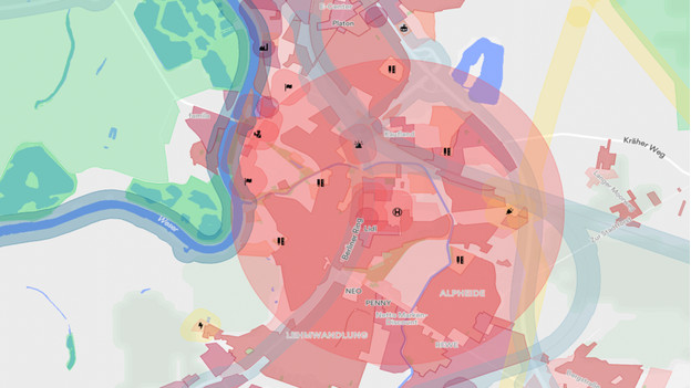 Berlin shop drone map