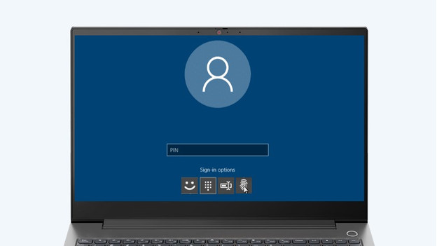 Windows Hello log in screen