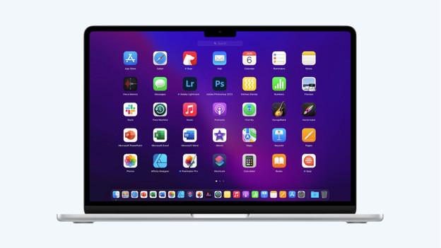 MacBook mit Apps
