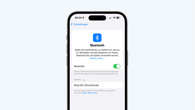 Handy in die Nähe halten
