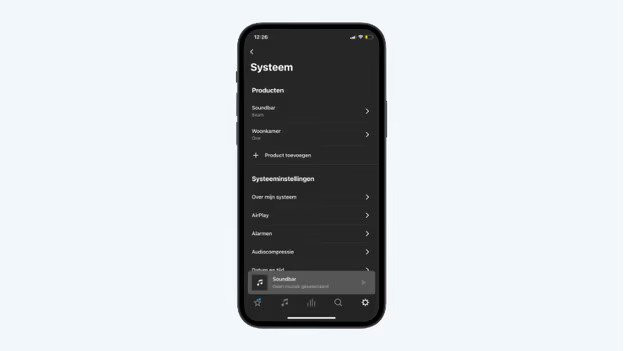 Einstellungen Sonos-App