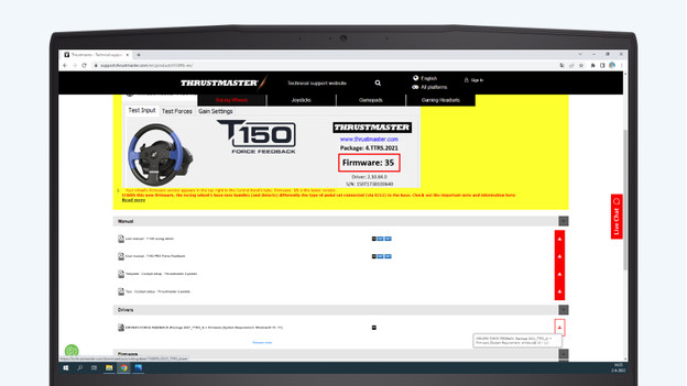 How do I update the firmware of my Thrustmaster racing wheel ...