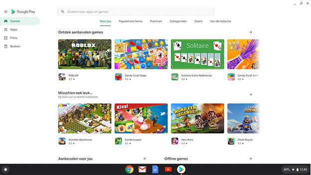 Use Google Play Store on a Chromebook.