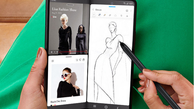 Multitasking auf dem Samsung Galaxy Z Fold 3