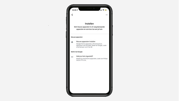 Neues Gerät in der Google Home App
