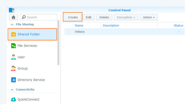 What is a shared folder and how do I create one on my Synology ...