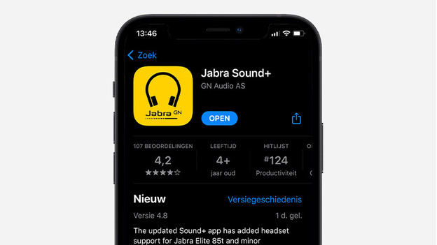 Jabra Sound+-App auf dem iPhone