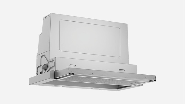 Slide-out range hood