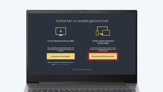 Klicke auf den gelben Button mit "Download-Link senden"