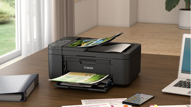 All-in-one Canon printer with ADF at the table