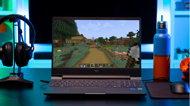 Gaming-Laptop mit Minecraft