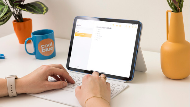 Einkaufsliste auf dem Magic Keyboard iPad 2022