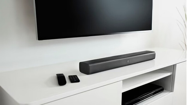 Soundbar connected to television