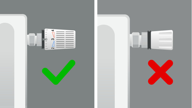 Für Tado Thermostatkopf geeigneter und ungeeigneter Thermostatkopf