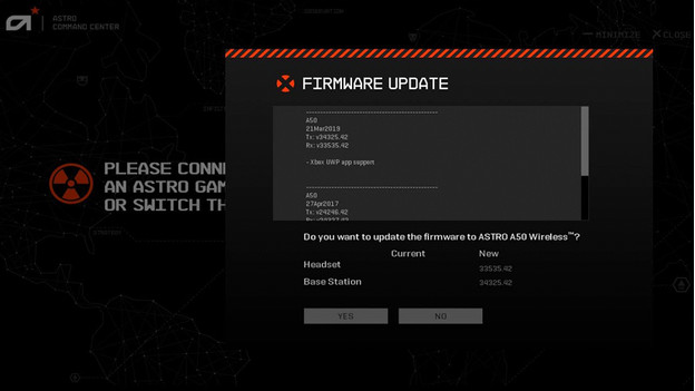 How do I check Astro gaming firmware and audio settings 