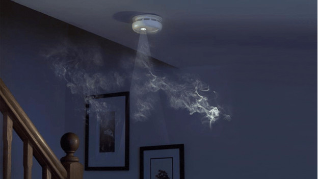 Smoke detector with light