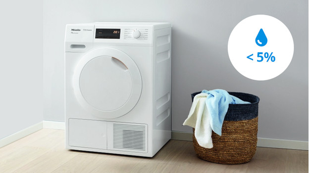 Dryer with very low moisture release