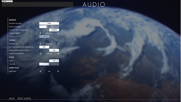 Battlefield 1 audio settings