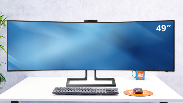 Super ultrawide monitor 49 inches as large as 2 monitors