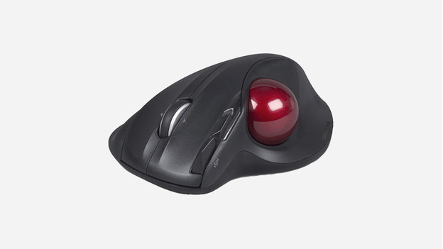 Ergonomic mouse with trackball