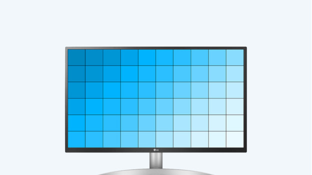 The pixel density of a monitor determines the sharpness, based on the screen size and resolution.