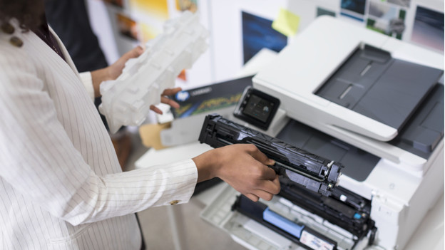 Laser printer working from home