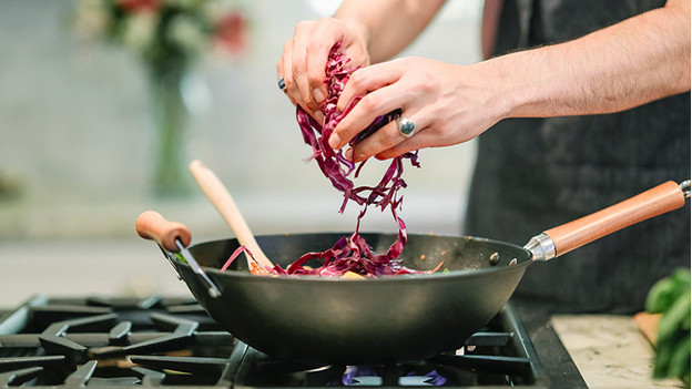 Wok mit Gemüse