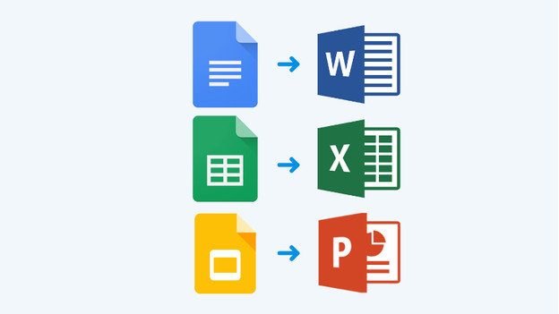 Die Google Workspace-Anwendungen im Vergleich zu Microsoft Office-Anwendungen.