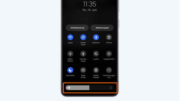 Helligkeit Android