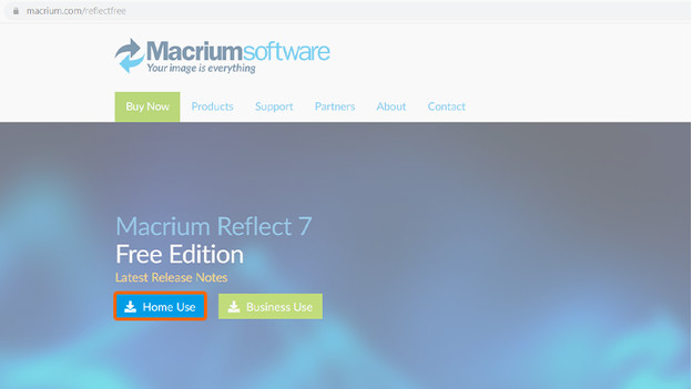 Clone data with Macrium Reflect software