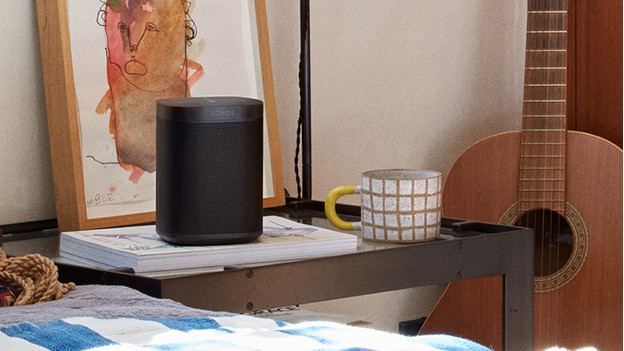 WiFi speaker in use