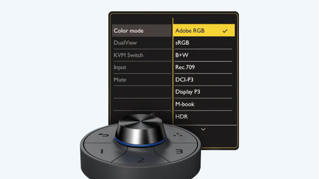 The Hotkey Puck allows you to easily switch between color spaces while you edit