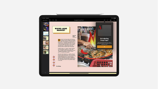 Apple-Seiten auf dem iPad