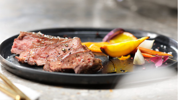 Fleisch aus einem SteamPro-Backofen