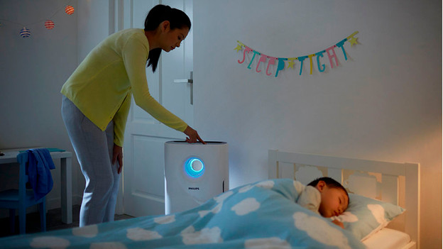 Air purifier in the bedroom