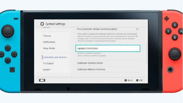 Joy-Cons aktualisieren