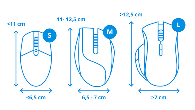 Infovisual Maus Größe.