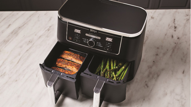 Ninja airfryer with double drawer