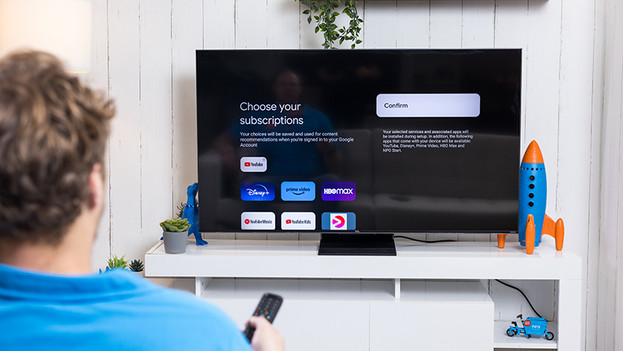 Accept the terms and choose your services