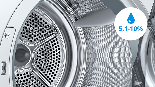 Dryer with low moisture release