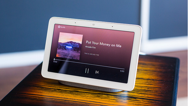 Google home hot sale hub music