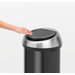 Brabantia Touch Bin 60 Liter Matt Black Fingerprint Proof detail