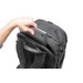 Peak Design Reiserucksack 45 l Black oberseite