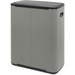 Brabantia Bo Touch Bin 2 x 30 Liter Mineralbeton-Grau + Müllbeutel (120 Stück) rückseite