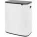 Brabantia Bo Touch Bin 60 Liter Weiß + Müllbeutel (120 Stück) 